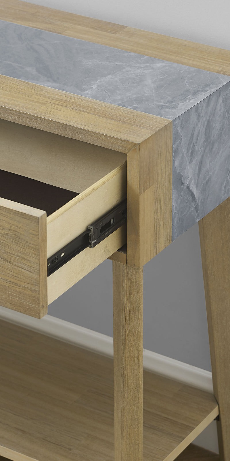 Steve Silver Calgary Natural Sintered Stone Sofa Table