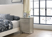 Glory Furniture Izzy Gray 1 Drawer 1 Door Nightstand