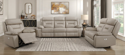 Home Elegance Laconia Brown Power 3pc Living Room Set