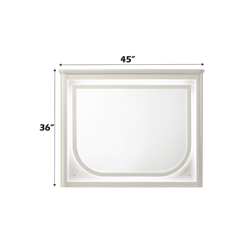 Acme Furniture Laveda Pearl White Mirror