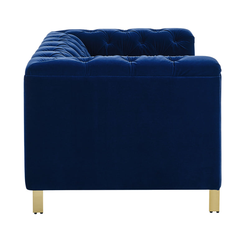 Steve Silver Charlene Gray Velvet Loveseat