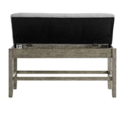 Steve Silver Grayson Ash Gray Storage Counter Bench