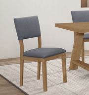 2 Coaster Furniture Sharon Blue Brown Dining Side Chairs