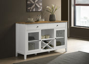 Coaster Furniture Hollis Brown White 2 Door Dining Sideboard