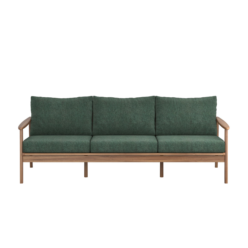 New Classic Furniture Ashton Brown Green Patio Sofa