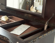 Steve Silver Monte Carlo Cherry Mappa Burl Lift Top Chest