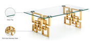 Meridian Furniture Pierre Gold Coffee Table