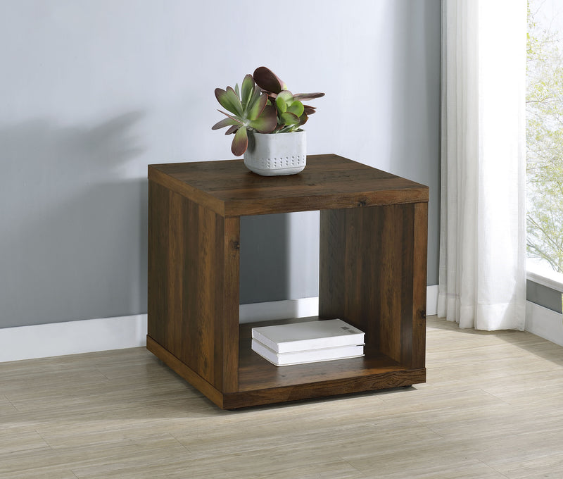 Coaster Furniture Frisco Distressed Pine Brown End Table