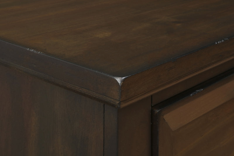 New Classic Furniture Sevilla Walnut Two Drawers Nightstand