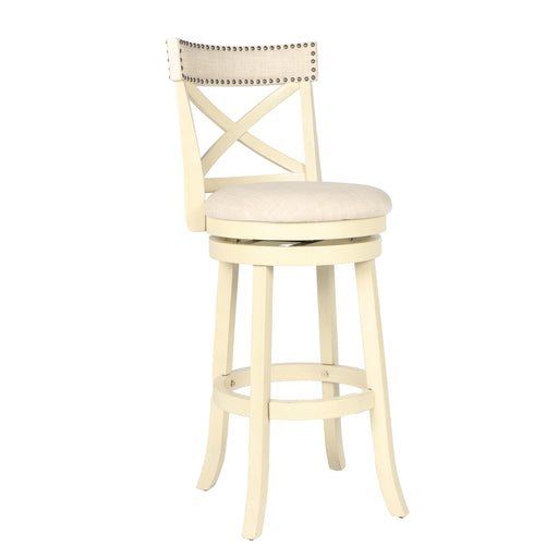 New Classic Furniture York White 29 Inch Bar Stool