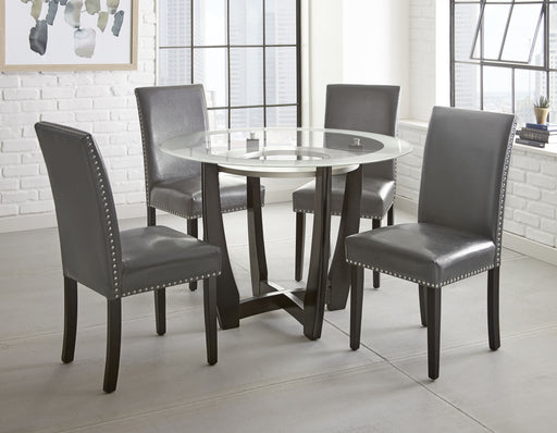 Steve Silver Verano Silver Black 5pc Dining Set