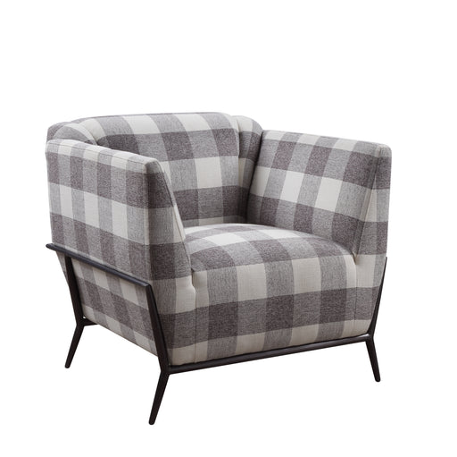 Acme Furniture Niamey II Black Metal Frame Accent Chair
