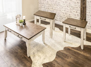 Steve Silver Bear Creek White Honey Smoke 3pc Two End One Coffee