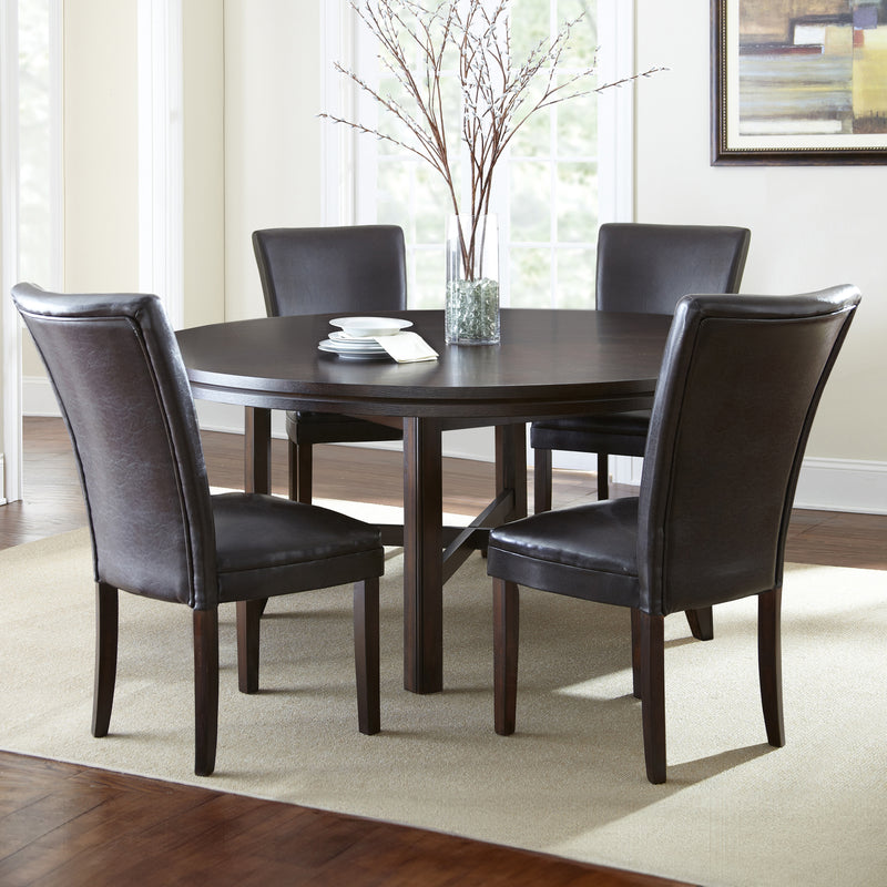 Steve Silver Hartford Brown 72 Inch 5pc Dining Set