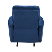 Home Elegance Artem Blue Power Rocker Reclining Chair