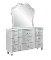 Galaxy Home Landmark Silver Dresser and Mirror