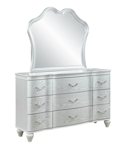 Galaxy Home Landmark Silver Dresser and Mirror