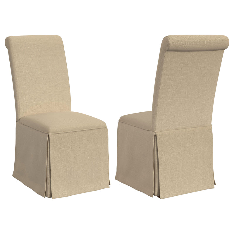 2 Coaster Furniture Shawna Light Khaki Beige Dining Chairs