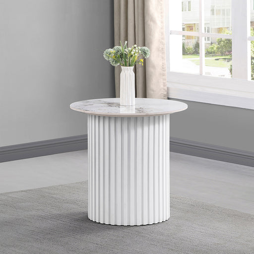 Coaster Furniture Rowena White End Table