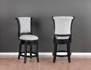 2 Crown Mark Granville Dove Swivel Pub Stools