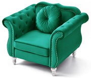 Glory Furniture Hollywood Pink Velvet Fabric Chair