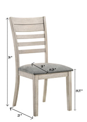 2 Crown Mark White Sands Side Chairs