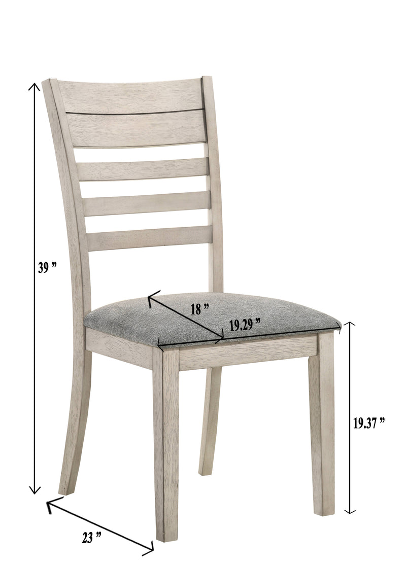 2 Crown Mark White Sands Side Chairs