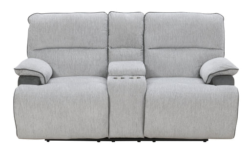 Steve Silver Cyprus Gray Recliner Console Loveseat
