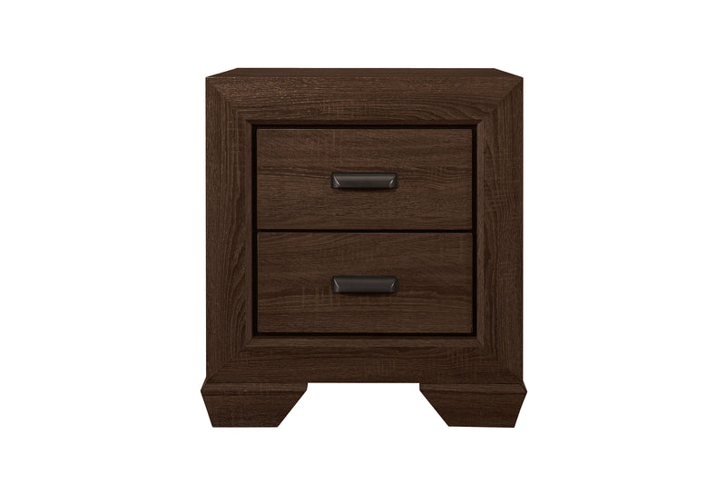 Crown Mark Farrow Chocolate Woodgrain Night Stand