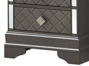 Glory Furniture Verona Metalic Black Nightstand