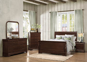 Home Elegance Abbeville Cherry Dresser and Mirror
