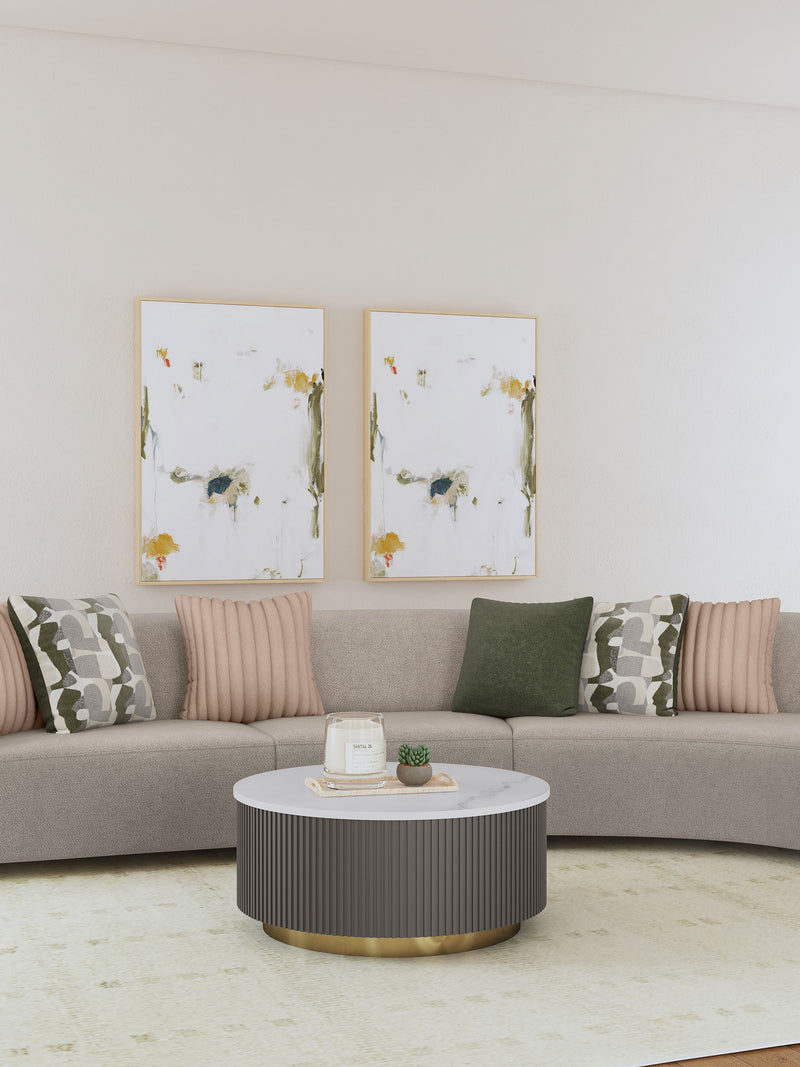 Coaster Furniture Fayette Greige Beige Armless Chair