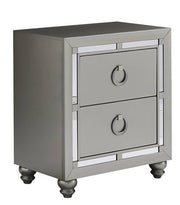 Global Furniture Riley Silver Night Stand