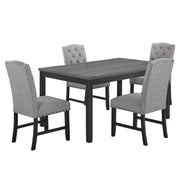 New Classic Furniture Daphne Gray 5pc 60 Inch Dining Set