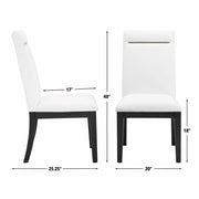 Steve Silver Yves White Black 10pc Dining Set with Server