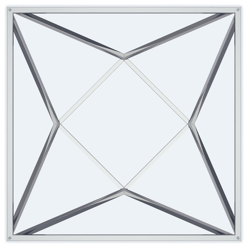 Coaster Furniture Brittania Silver Square End Table