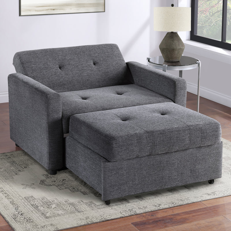 Steve Silver Noah Gray Twin Sleeper Chair