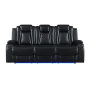 New Classic Furniture Orion II Black Reclining Sofa
