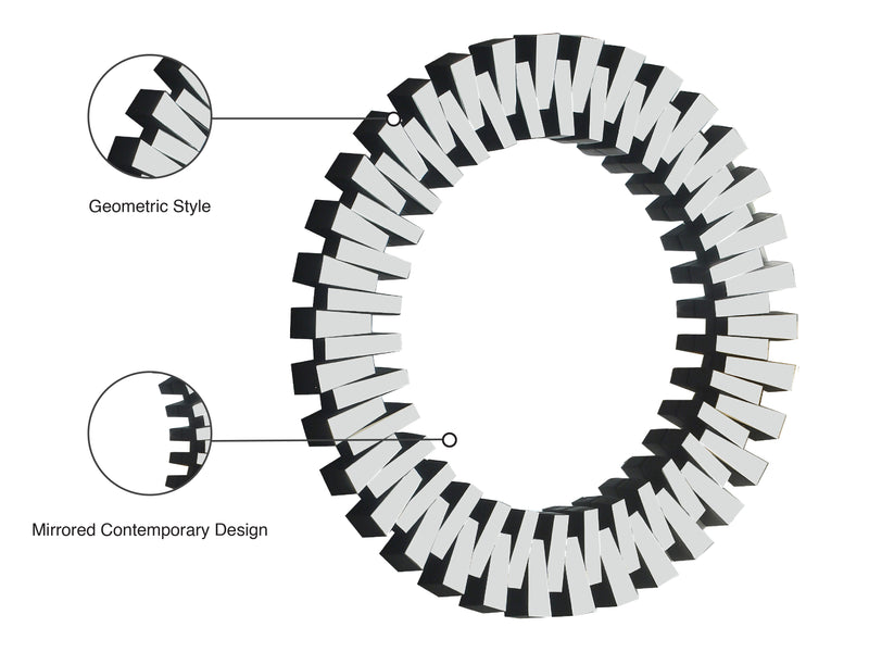 Meridian Furniture Kylie Round Mirror