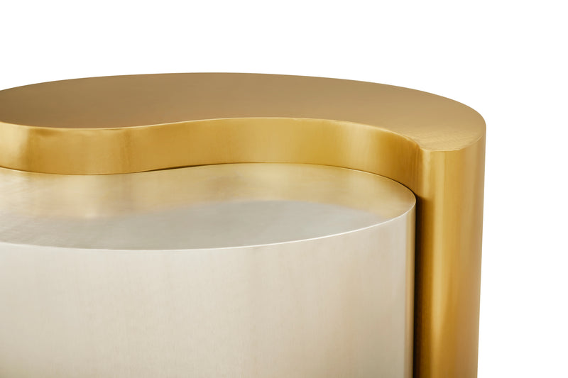 Galaxy Home Ying Yang Mint Taupe Coffee Table