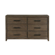 Home Elegance Cambridge Walnut Dresser And Mirror