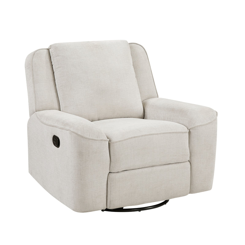 Home Elegance Monterey Beige Swivel Reclining Chair