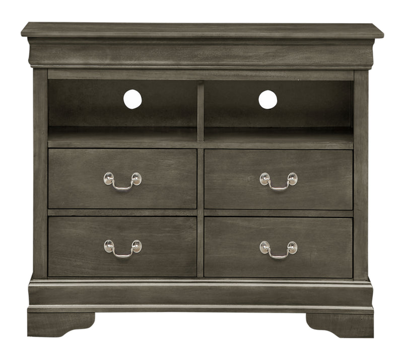 Glory Furniture Louis Phillipe White Media Chest