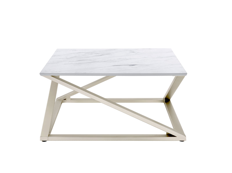 Steve Silver Zurich White 3pc Coffee Table Set