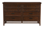 Home Elegance Frazier Park Dark Cherry Dresser and Mirror