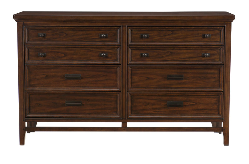 Home Elegance Frazier Park Dark Cherry Dresser and Mirror