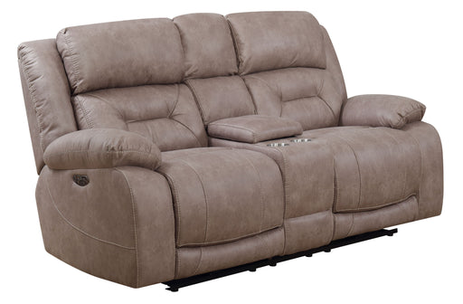 Steve Silver Aria Desert Sand Power Loveseat with Console