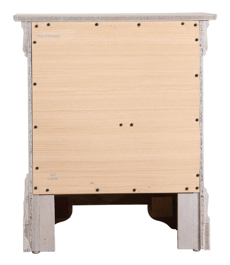 Glory Furniture Lorana Silver Champagne Nightstand