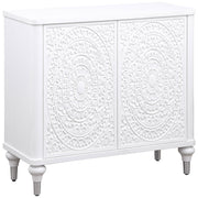 Coaster Furniture Cardella Distressed White Accent Cabinet