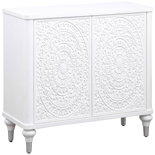 Coaster Furniture Cardella Distressed White Accent Cabinet
